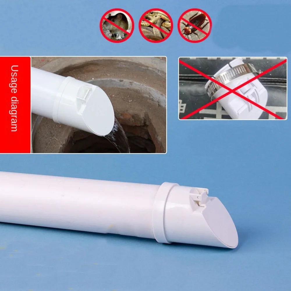 50-160mm Floor Drains Sewage Pipe PVC Drain Pipe Large Displacement Anti odor anti-rat Cover Septic Tank Outdoor Pipe Valve Oasis Select