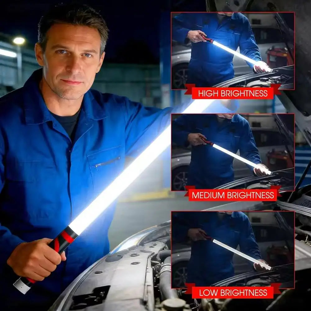 73cm Flexible LED Flashlight Stick Rechargeable Work Light Professional Mechanic Tool for Car Repair Engine Bay Inspection Lamp Oasis Select