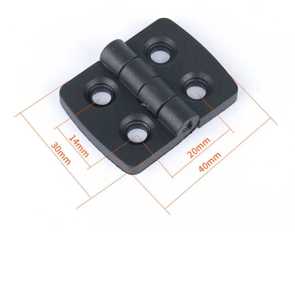Professional ABS Plastic Plastic Door Hinge Black Durable Cabinet Door Hinge Wear-resistant Hardware Door Bearing For Furniture Oasis Select 40x30mm