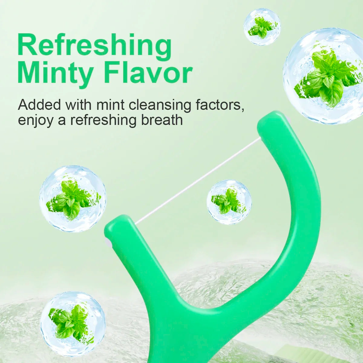 450pcs Adult Mint Flavored Dental Floss Picks Ultra-Fine Portable Flossing Sticks Toothpick Thread for Home And Travel Oral Care Oasis Select