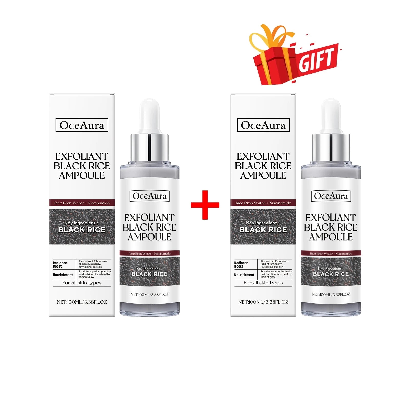 Oceaura Black Rice Exfoliating Liquid Deeply Cleansing Shrink Pores Nourish Oil Control Remove Dead Skin Body Exfoliate Serums Oasis Select Buy 1 Get 1 Free