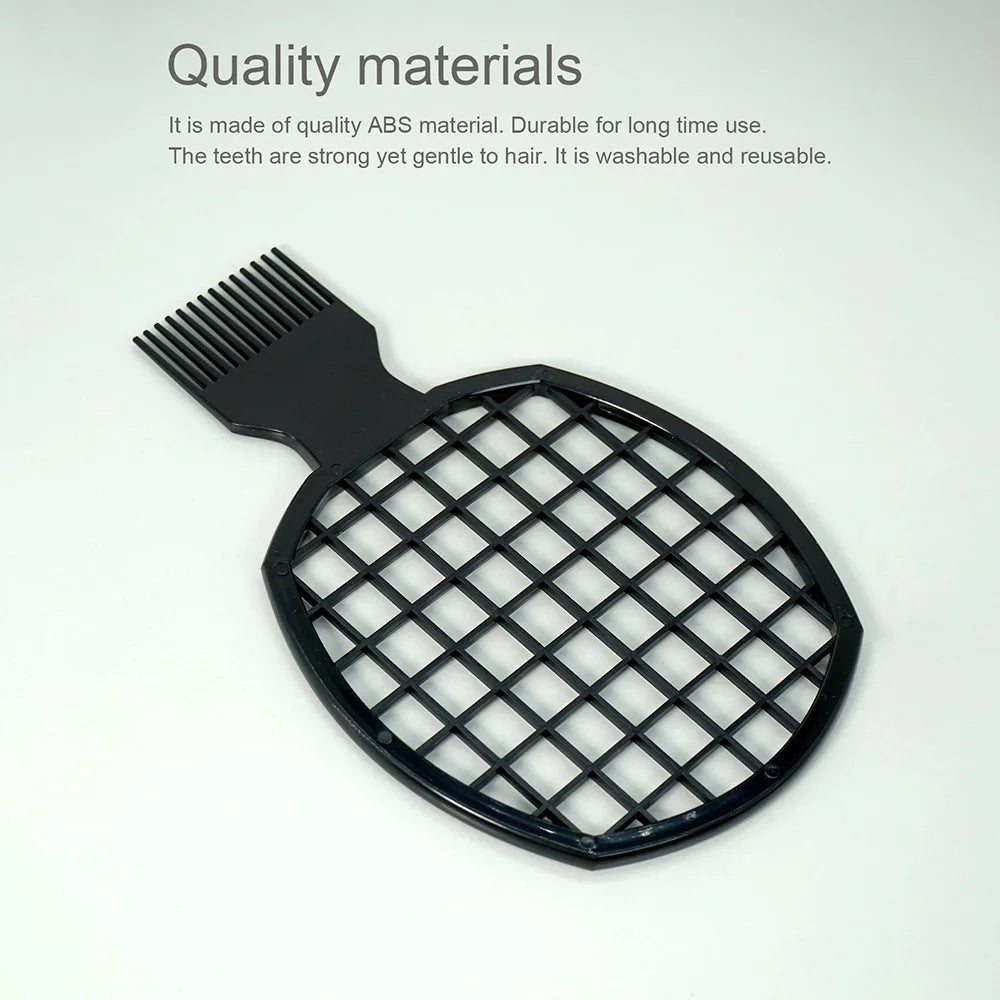Barbershop Wave Shaped Hair Brush Afro Hair Styles Carbon Fiber Pick Comb Hair Comb Set Hair Sponge Wave Hairstyle Care Tool Oasis Select 1PCS