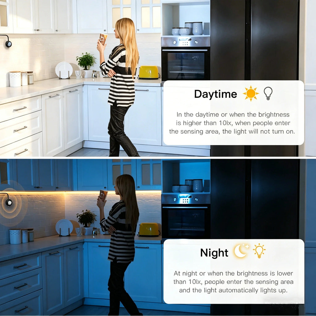 LED Night Light Neon Strip 24V Smart Human Sensor Black Silica Gel Tube Night Motion Induction Lamp for Bedroom Bathroom Stairs Oasis Select