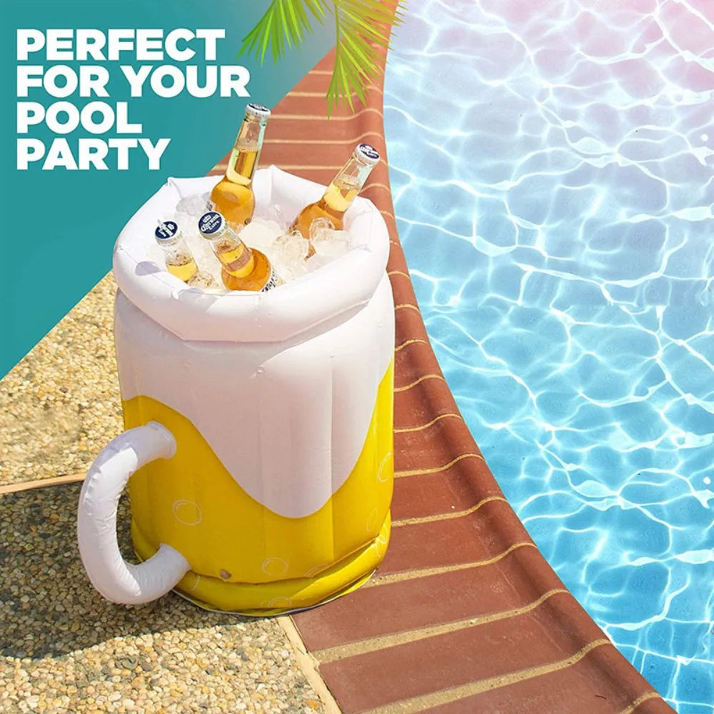 Inflatable Beer Cooler Bucket Portable Ice Bucket for Outdoor Beach Pool Party Camping Picnic Drink Cooler Picnic Supplies Oasis Select