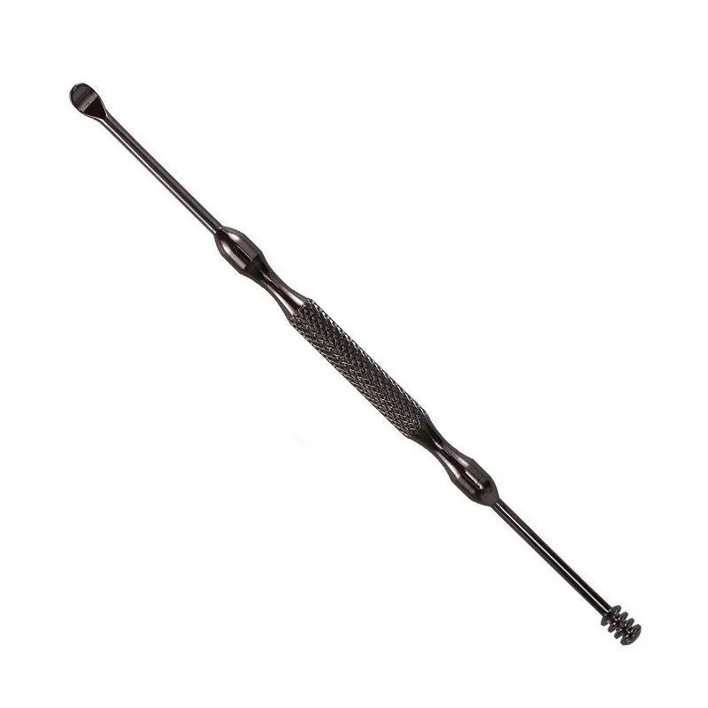 Stainless Steel Ear Wax Remover & Ear Massage Earpick Tool Ear Care Tool Oasis Select black