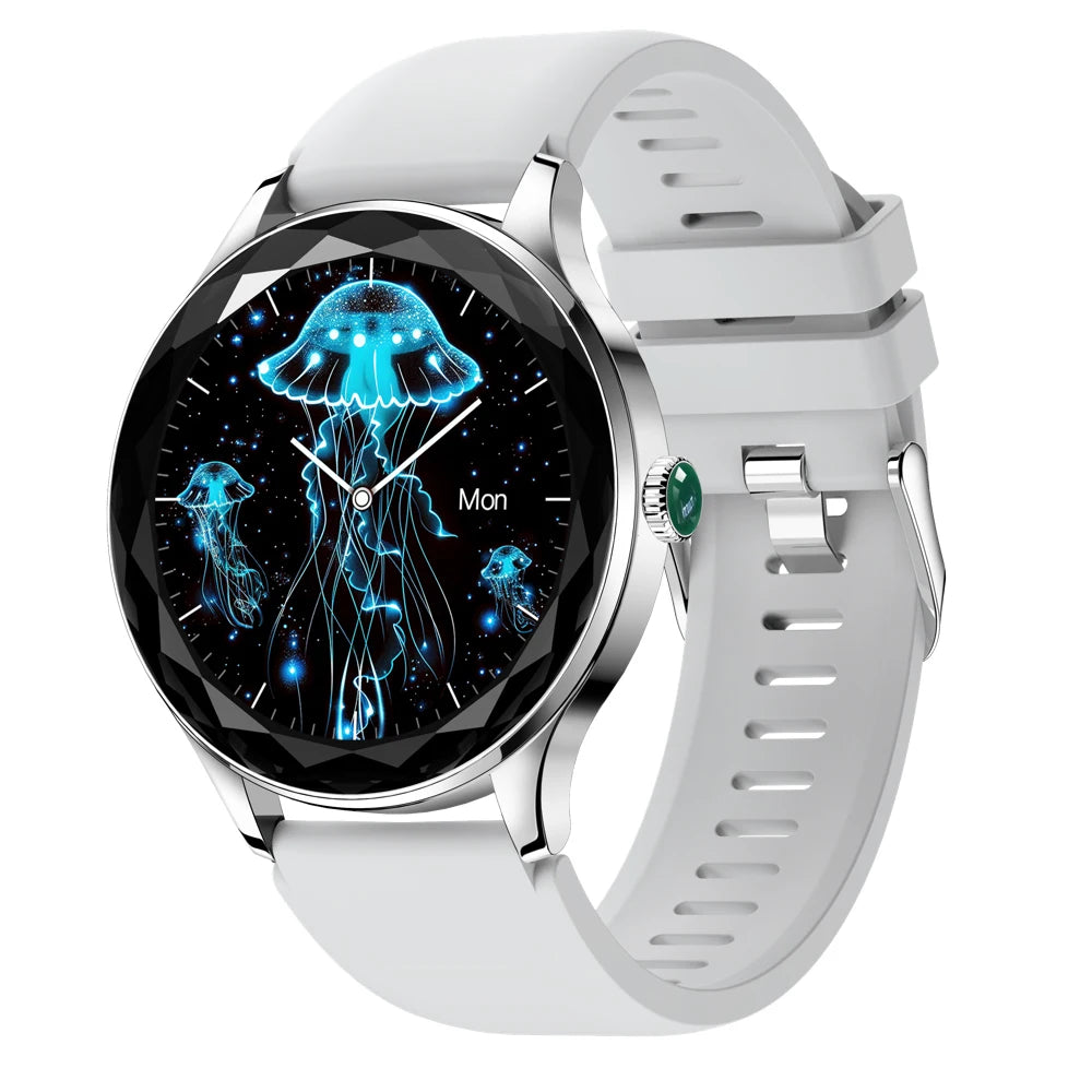 Hot Sale 1.27" Lady Fashion Waterproof Smartwatch Blue Tooth Call Heart Rate Health Smart Watch Sports Women Music Gift Calorie Oasis Select SVGRS