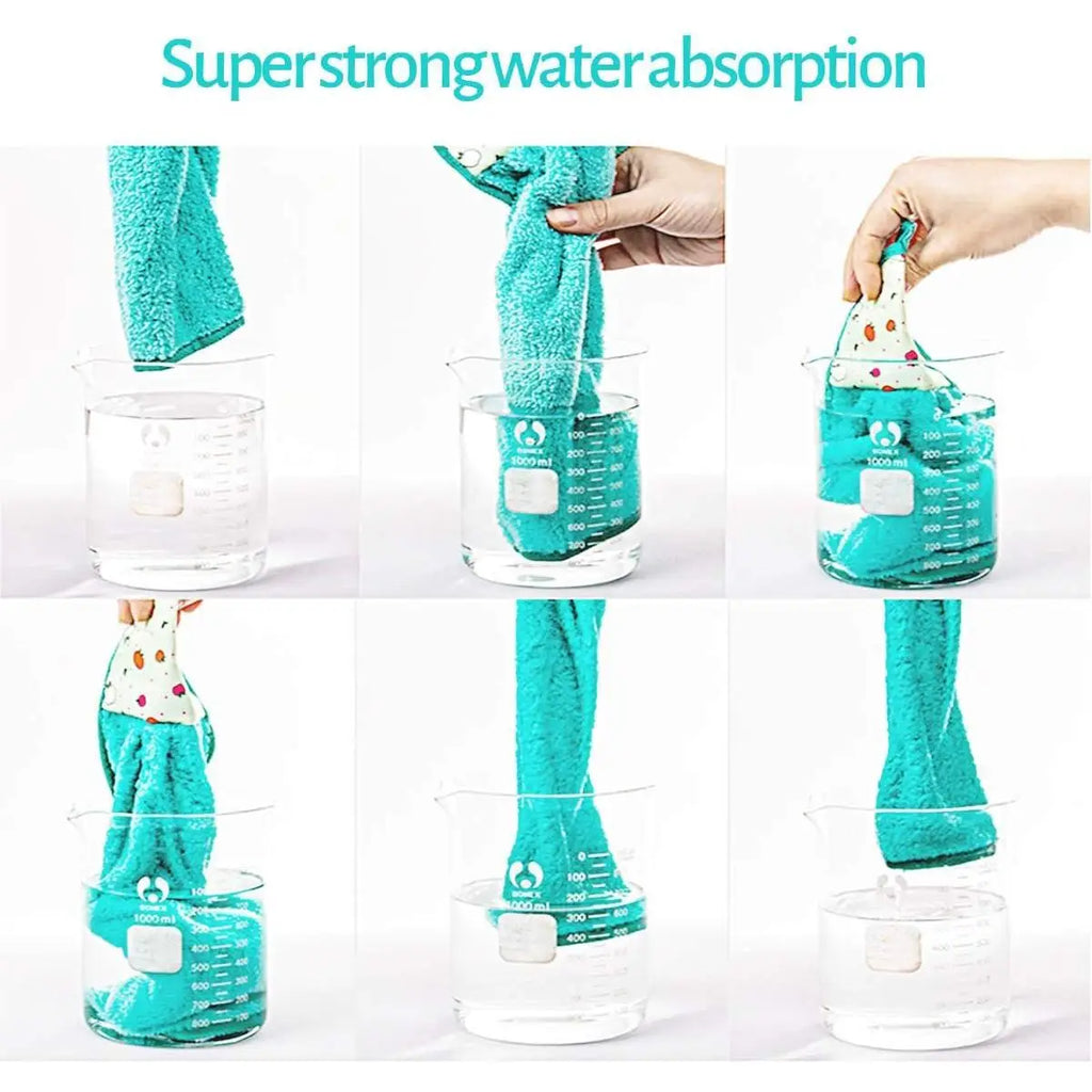 4pcs Wipe Hands Towels，Household necessities，Kitchen, bathroom，Quick Dry Wall-Mounted Soft Plush Loops Cleaning Cloths，Lovely Oasis Select