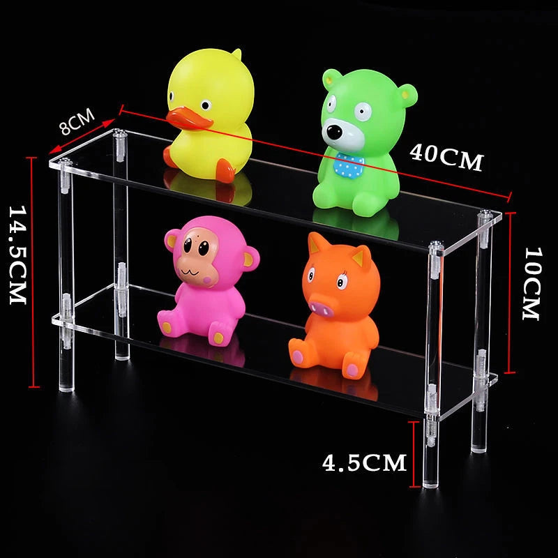 4-Tier Acrylic Display Shelf for Figures, Jewelry & Collectibles