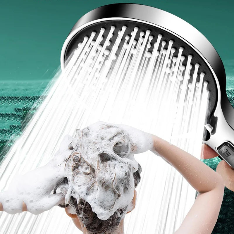 5-Mode High Pressure Handheld Shower Head | Water Stop Button