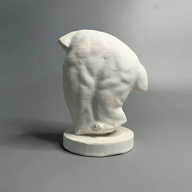 Plaster Statue Desk Decoration Ornaments Plaster Bodybuilding HalfFigure Aesthetic Desk Art Sculpture Room Aesthetic Decor Oasis Select