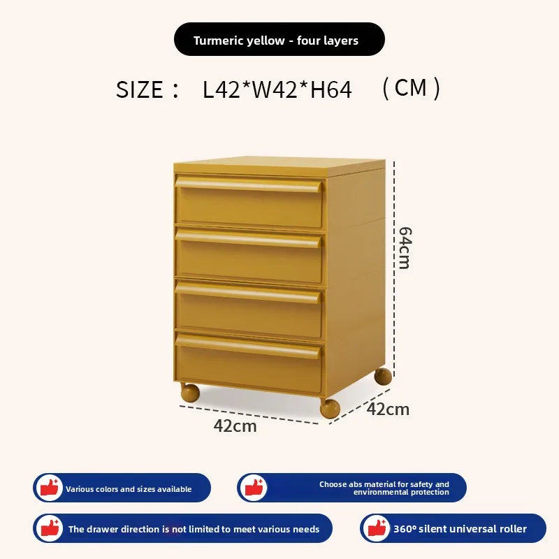 Removable Panda Cabinet Medieval Bedside Table Ins Plastic