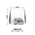 Crystal Glass Whiskey Cup, Japanese Liquor Glass, Clear Iceberg Glass, Suitable for Vodka, Liqueur, Tequila, Shochu, Cocktail Oasis Select Transparent 250ML