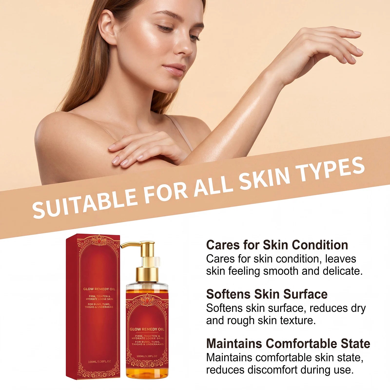 Hydrating Body Care Oil – Silky Smooth & Brightening 100ml Body Moisturising Oil Oasis Select