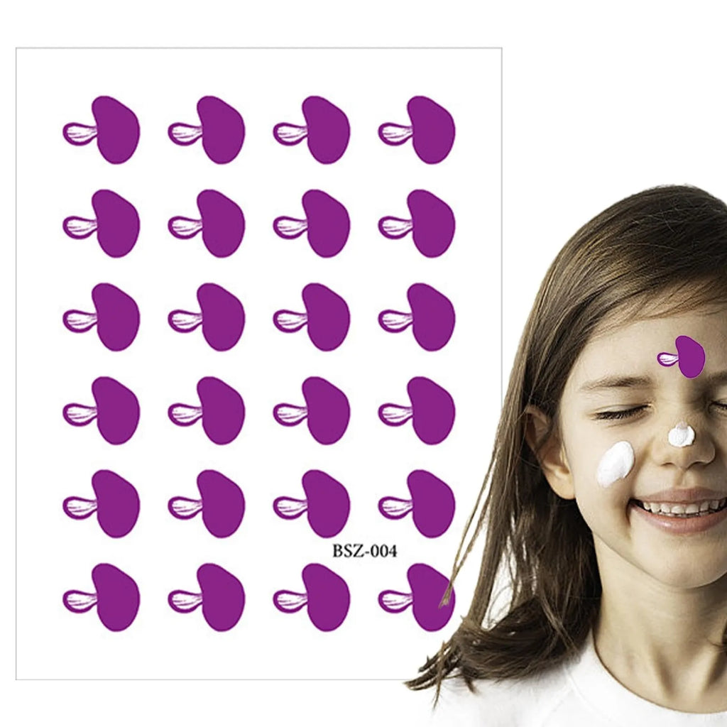 24Pcs UV Stickers For Sunscreen UV Detecting Patches UV Sunscreen Protector Facial Sun Block Patch UV Dots Sun Sticker Test Oasis Select D
