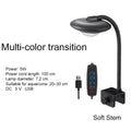 Full Spectrum Fish Tank Clip Lamp Adjustable Brightness Flexible Stem Aquatic Plant Grow Light Low Flicker Frequency Oasis Select Style B