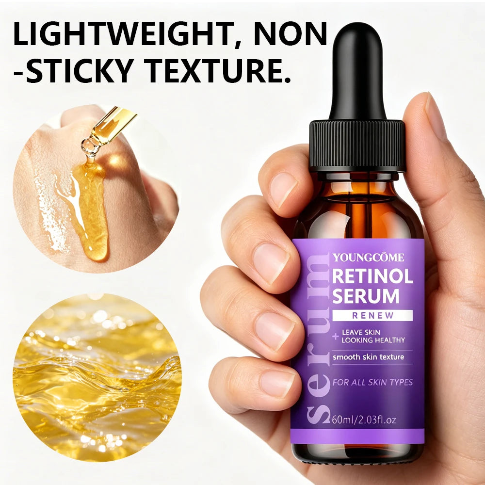 YOUNGCOME Retinol Serum - Skin Smooth Texture Treatment, Daily Facial Care for All Skin Types, Lightweight Long-Lasting Hydratin Oasis Select