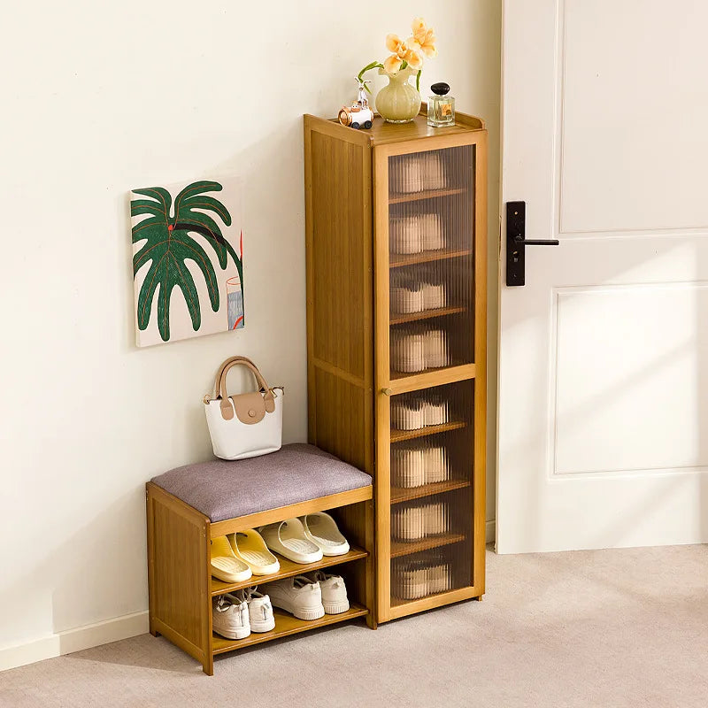 light luxury and high-end sense at the door of the home, integrated shoe cabinet, medieval door shoe stool Oasis Select