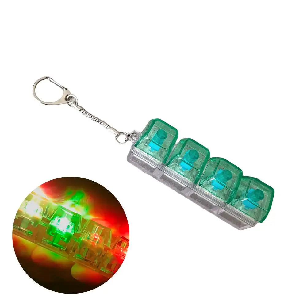 Keyboard Toy Keychain DIY Button Keycap Fidget Keychain Decompression Toys Mechanical Key Toy for Adult to Relief Pass Time Oasis Select B