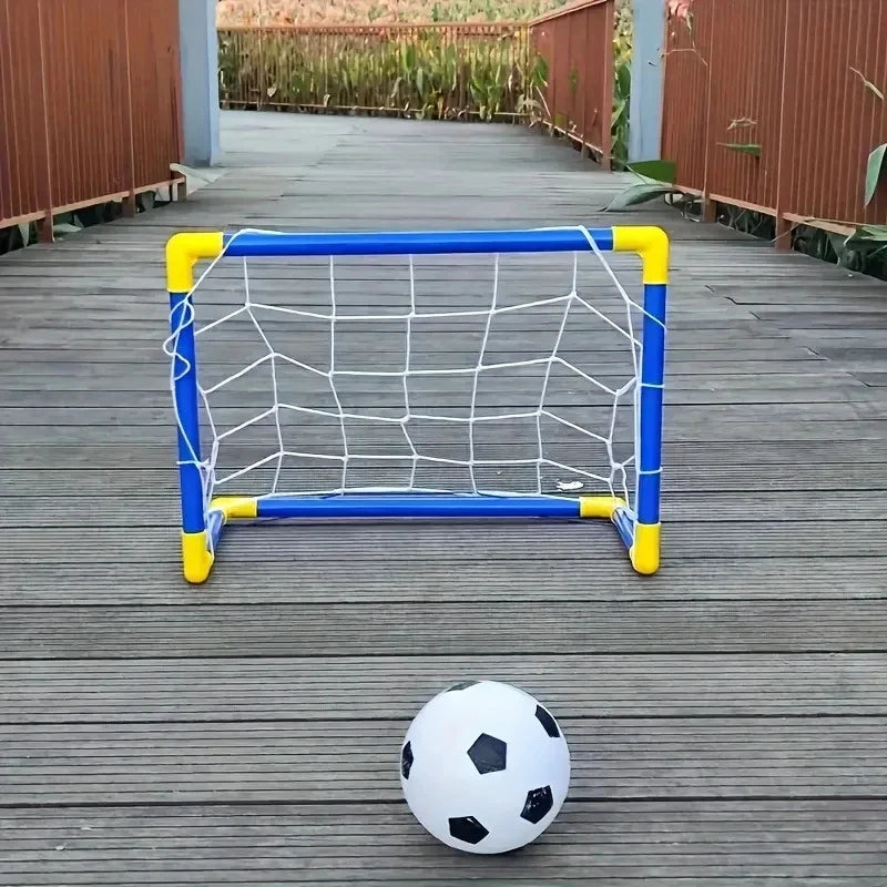 Portable Micro Soccer Goal Set, Complete Outdoor Beach Training Equipment with Net Pump Ball, Lightweight Indoor Kids Sports Toy Oasis Select