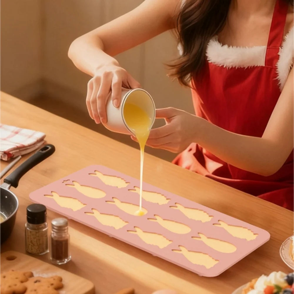 New Easter Rabbit Shaped Silicone Mold Bunny Jelly Chocolate Cake Mould Baking Tool Easter Party Decoration Kitchen Bakeware Oasis Select