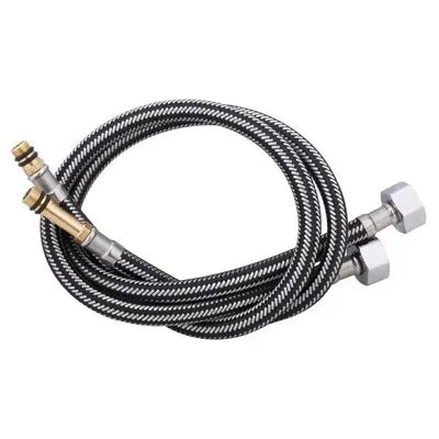 G1/2'' Stainless Steel Nylon Braided Tube Pipe Hose Silicone Plumbing Thermoresistant Tap Basin Faucet Sink Kitchen Bathroom Oasis Select B 60cm