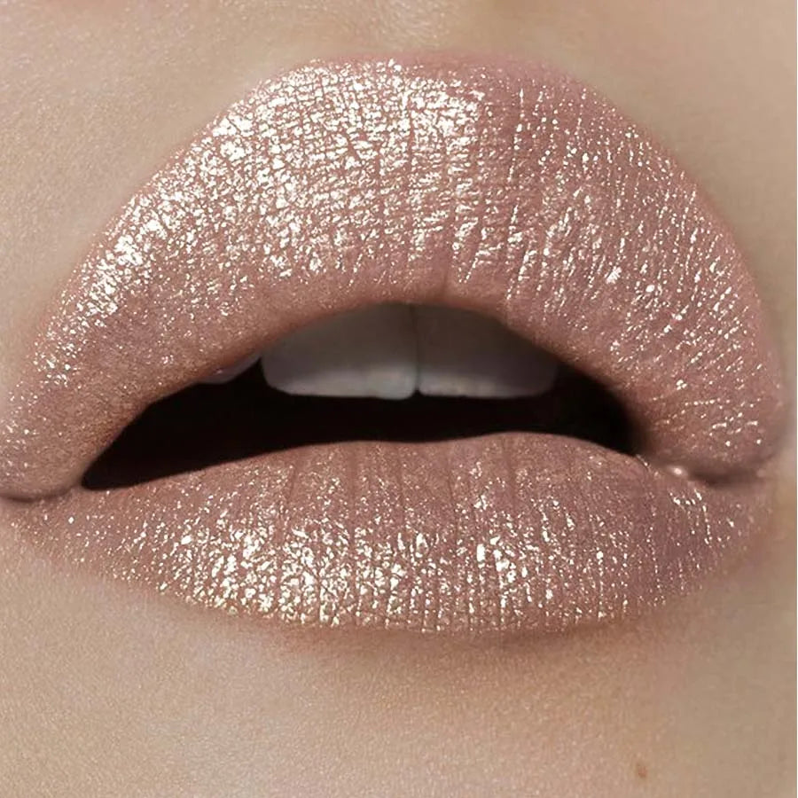 KAFURUX Glitter Metallic Lipstick – Shimmer Lip Tint & Moisturizer