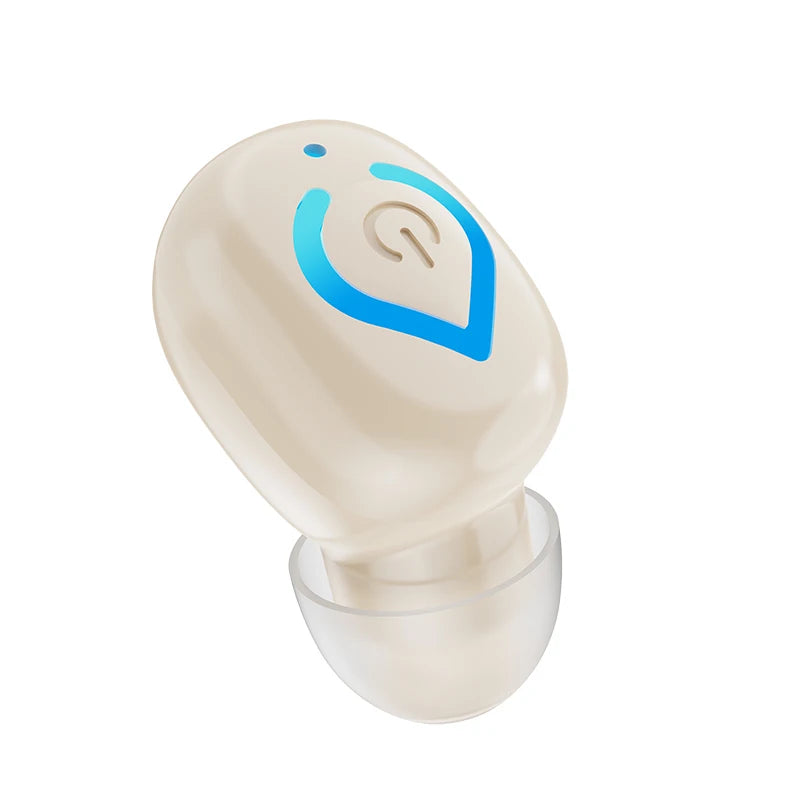 Mini Bluetooth Headset TWS Wireless Earphone Music Earpiece For Cellphones Headphone With Microphone In-Ear HD HiFi Stereo Lady Oasis Select Skin color