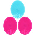 1/3pc Silicone Face Cleansing Brush Facial Deep Pore Skin Care Scrub Cleanser Tool New Mini Beauty Soft Deep Cleaning Exfoliator Oasis Select 3pcs mix