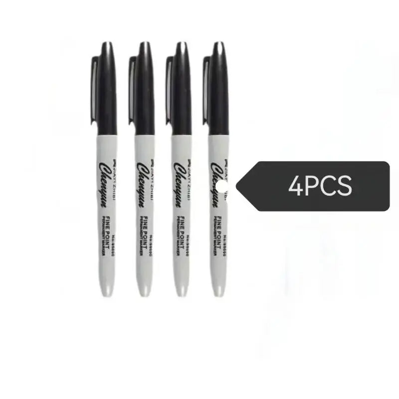 1Set Black Permanent Marker Pens, Fine Tip, Waterproof, Quick Drying Outlining Drawing Pen Marker Pen Oasis Select A5
