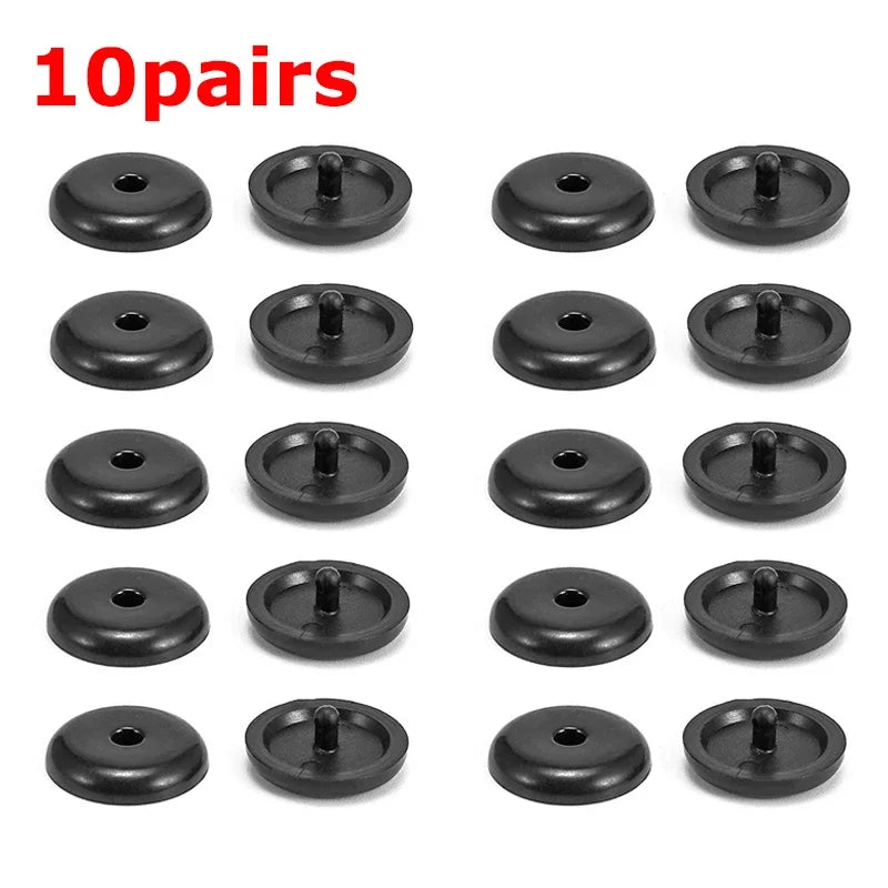 20 PCs car safety seatbelt stopper buckle automobile seat belt spacing limit stop plastic anti-slip button retainer car interior Oasis Select black 10 pairs