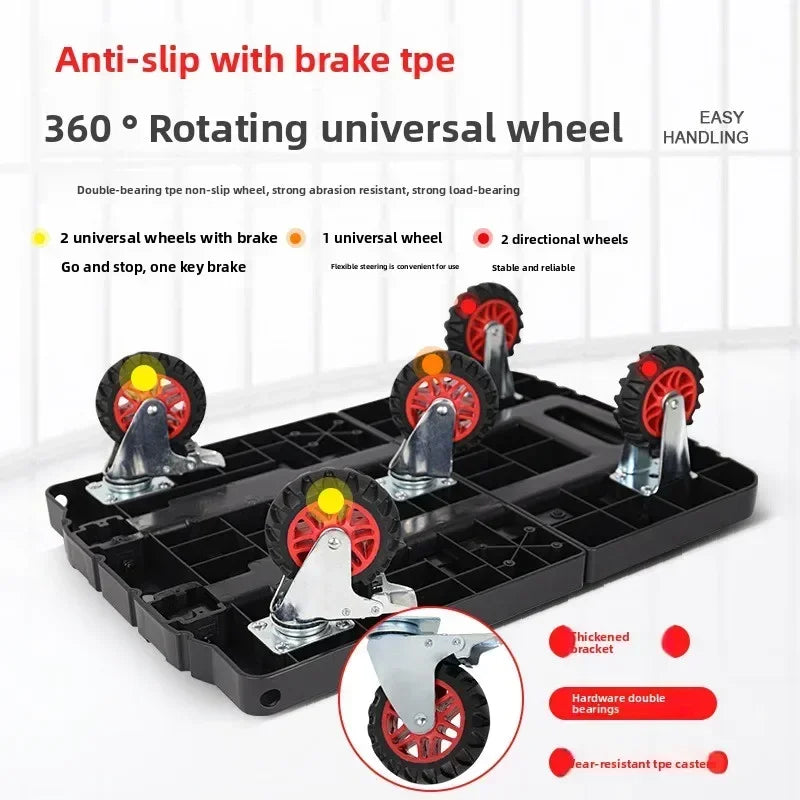 Multi-functional Baoyu, outdoor camper, family truck shopping cart with brake wheel folding trolley trailer Oasis Select