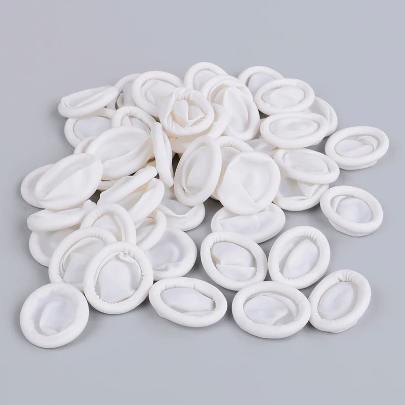20/100Pcs Disposable Fingertips Protector Gloves Natural Rubber Non-slip Anti-static Latex Finger Cots Fingertips Durable Tool Oasis Select 20pcs