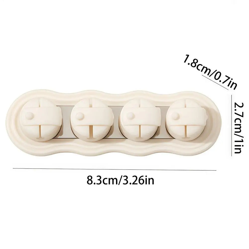 Multifunction Portable Magnetic Cable Clips Adjustable Cord Holder Cabled Management Cables Smooth Wire Keeper Organizer Holders Oasis Select White