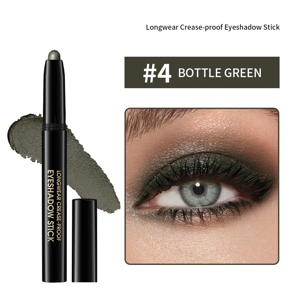 Eyeshadow Stick Highlighter Brightening Pen with Pearly Glitter & Matte Finish Shadow Eyeshadow Pencil Crayon Eyeliner Cosmetic Oasis Select 4BOTTLE SHIMMER