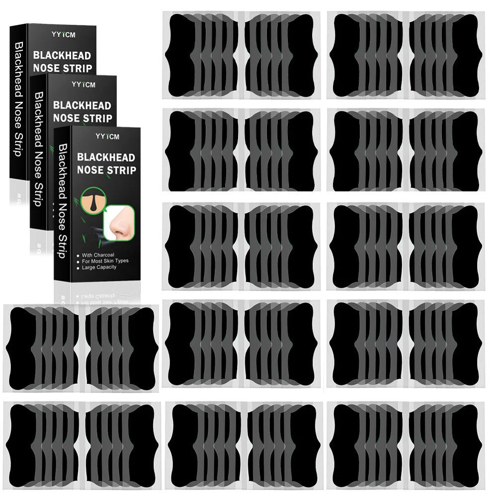Bamboo Charcoal Blackhead Remover Nose Pore Strips | Up to 80pk Nose Pore Strips Oasis Select 3boxes 40pcs