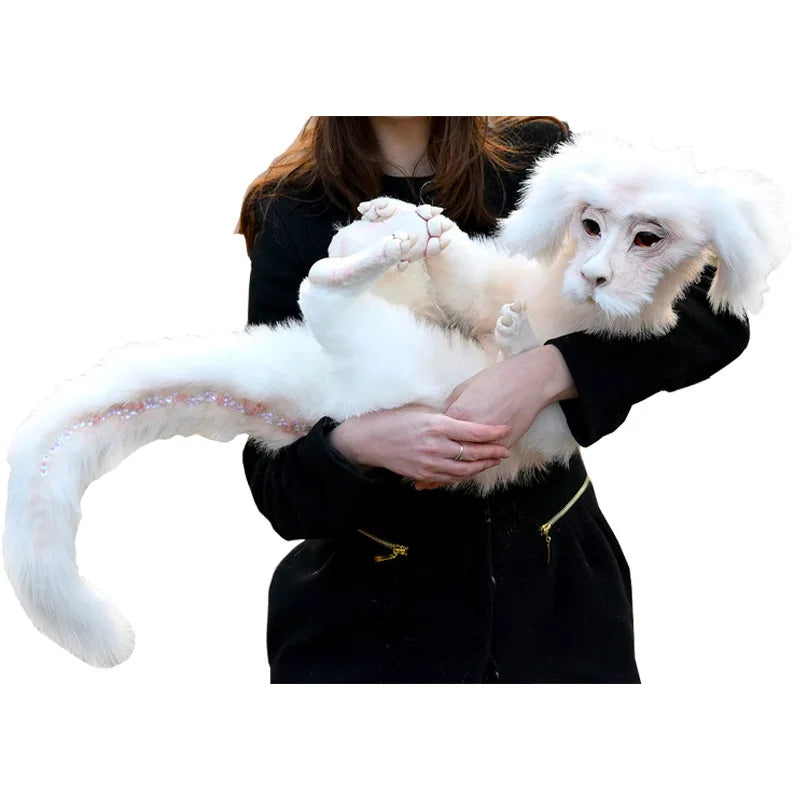 2023 New Falkor The Luckdragon Soft White Plush Doll Toy Ornaments Home Decoration Ornaments Pp Cotton Safety Material Gift Oasis Select
