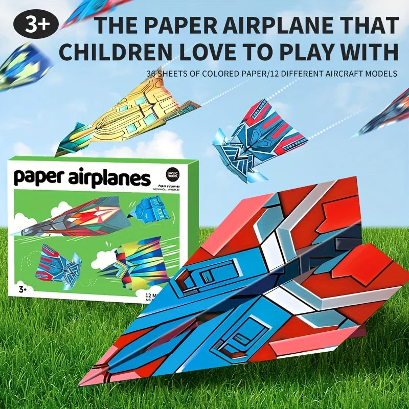 Interactive Paper Airplane Book: Easy Folding Flight Guide, Suitable for Young People and Beginners, with Colored Practice Pages Oasis Select
