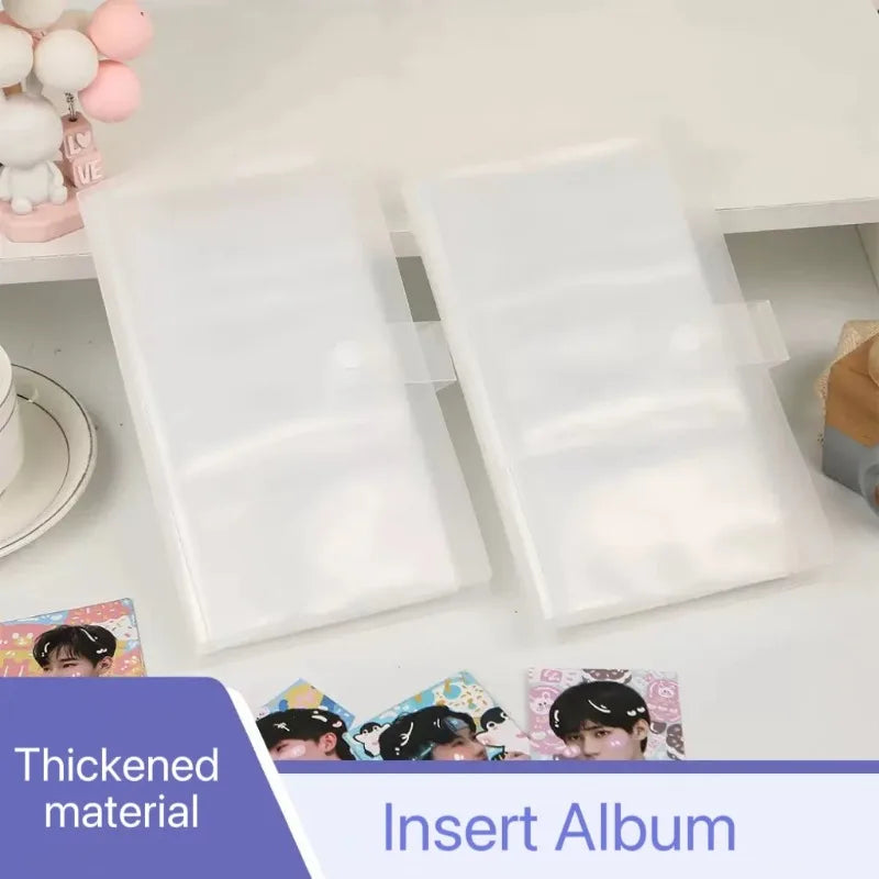 120/240 Slot Card Holder Photo Album Business Card Book Star Chasing Business Three Inch Transparent Card Bag Oasis Select