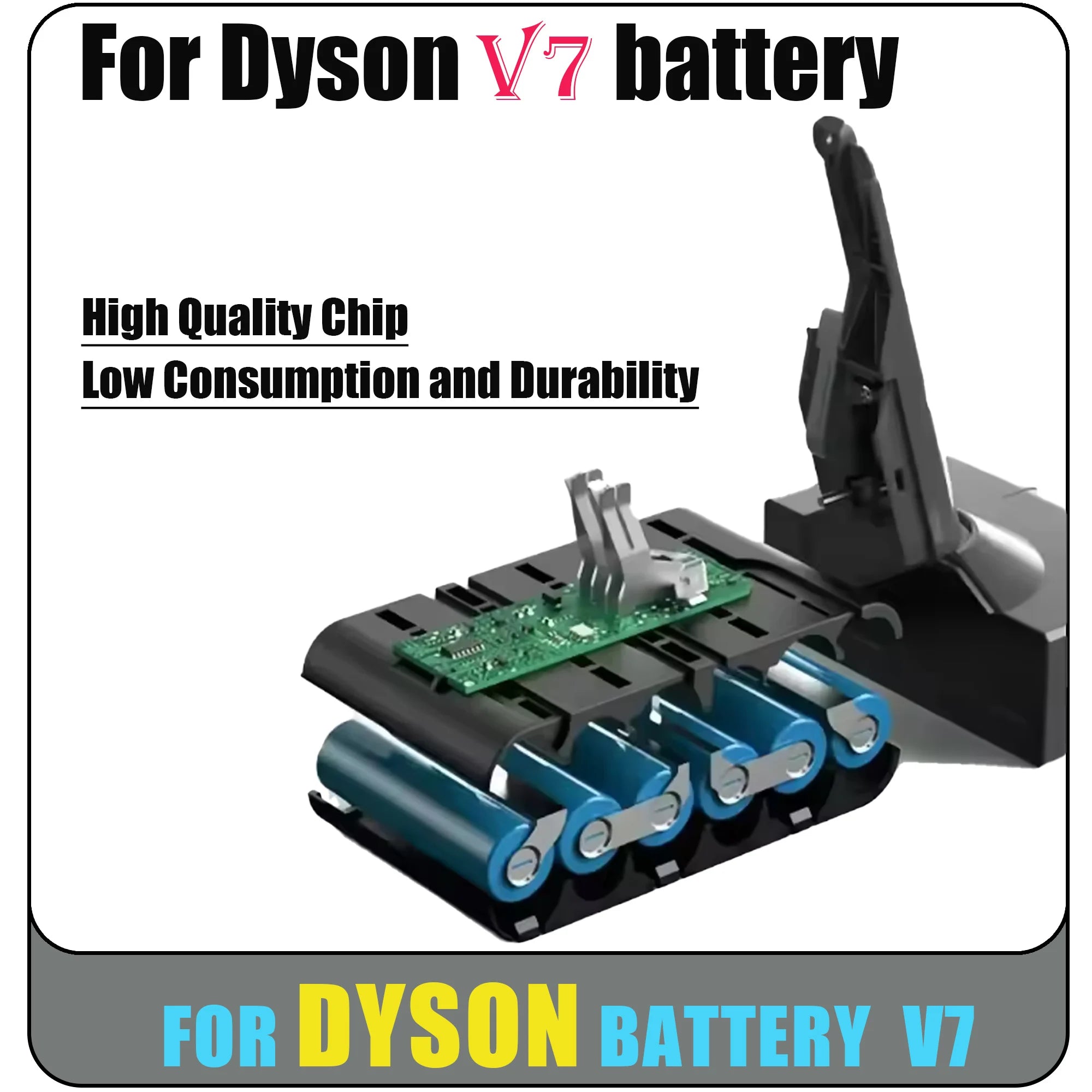 28000mAh Vacuum Cleaner Battery for Dyson V7 Battery, SV11 Series V7 FLUFFY Animal Rechargeable Battery Oasis Select