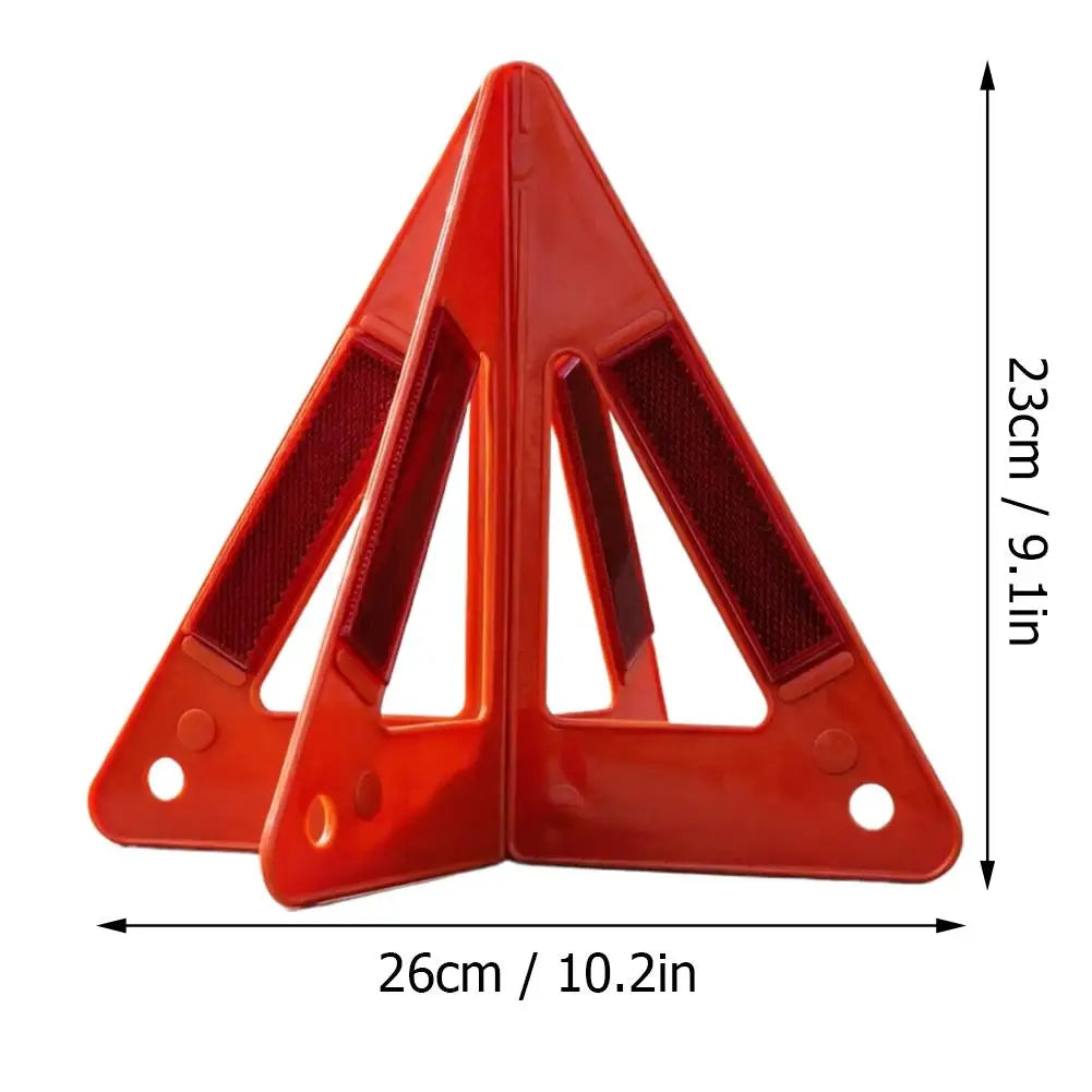 Emergency Reflective Warning Triangle – Road Breakdown Safety Sign