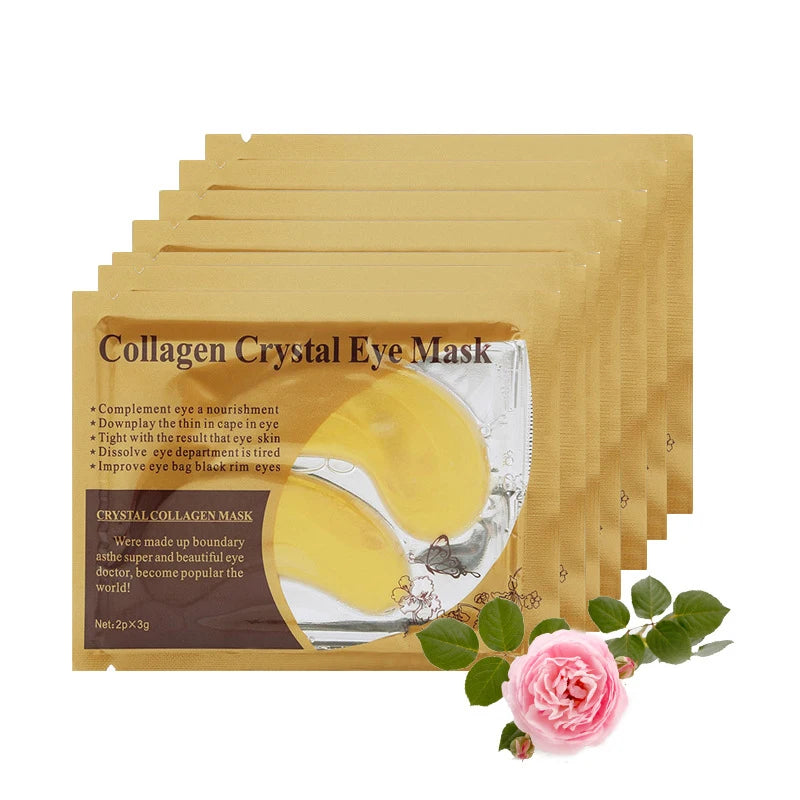 SADOER Gold Collagen Eye Patches – 10 Pairs | Firming & Hydrating Under Eye Mask Patches Oasis Select