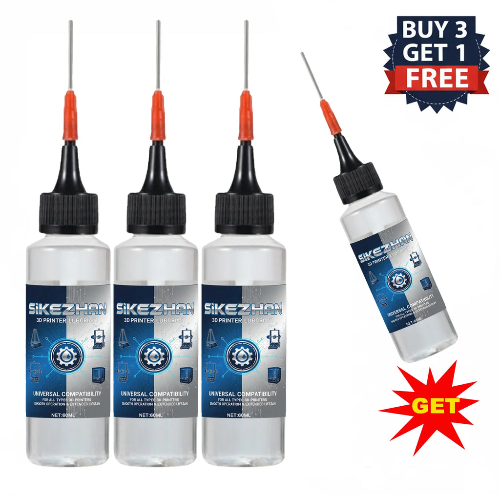 High Performance FDM 3D Printer Lubricant Grease Bearing Rail Maintenance Oil for Creality Ender 3 Bambu Lab Screw Parts Oasis Select 4PCS-240ml
