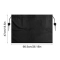 Car Privacy Curtain 1PC Suction cup blackout curtain Window Shade Privacy Travel Nap Night UV Reflection UV Block Sunshade Oasis Select Black 1PC