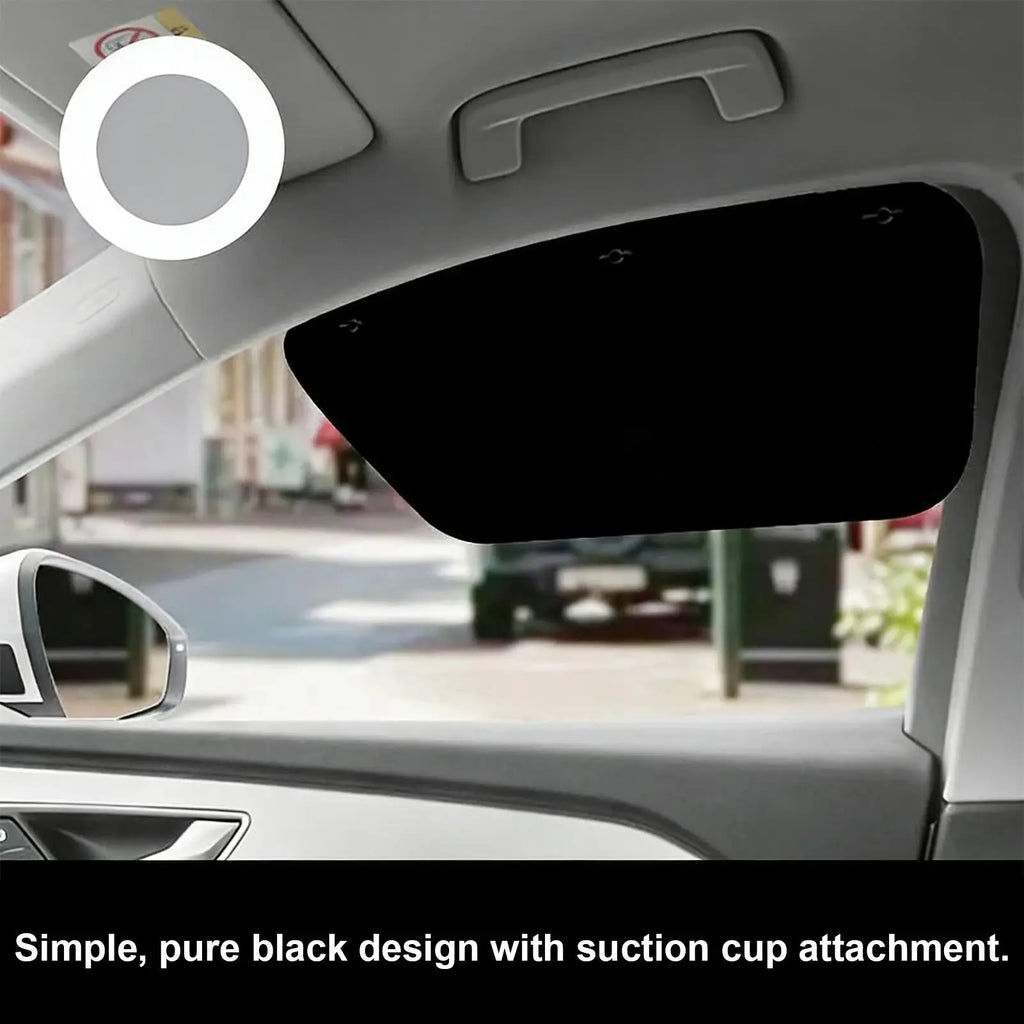 Magnetic Car Window Sunshade – UV Blocking Mesh Curtain