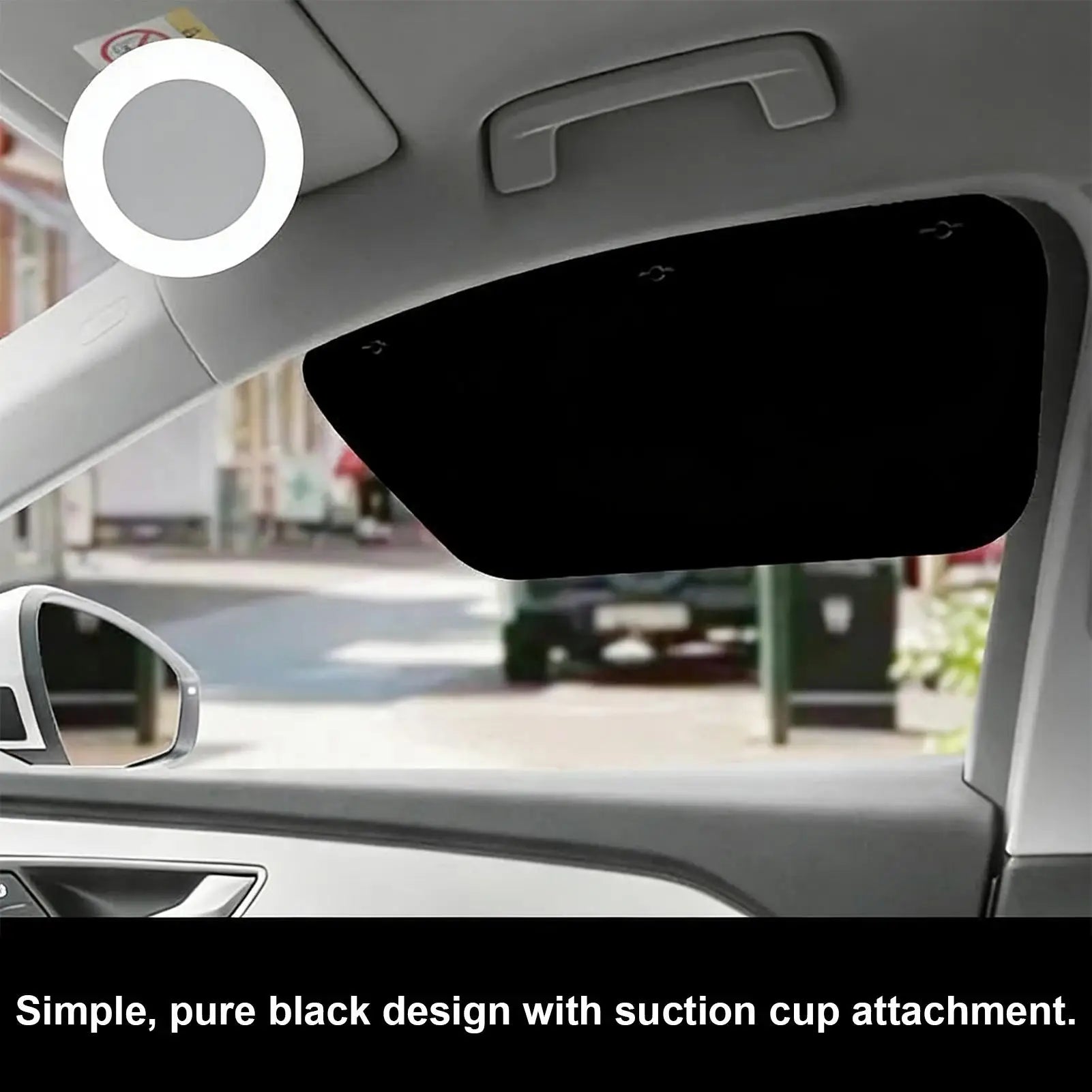 Magnetic Car Window Sunshade – UV Blocking Mesh Curtain