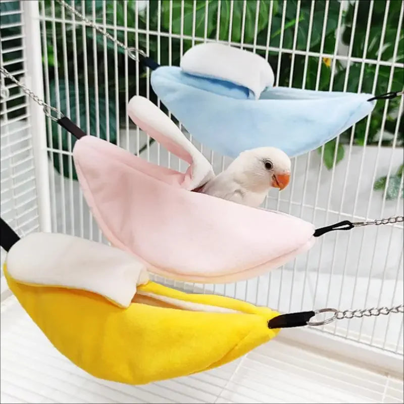 Banana Hammock Bed for Hamster, Bird & Rat – Hanging Swing