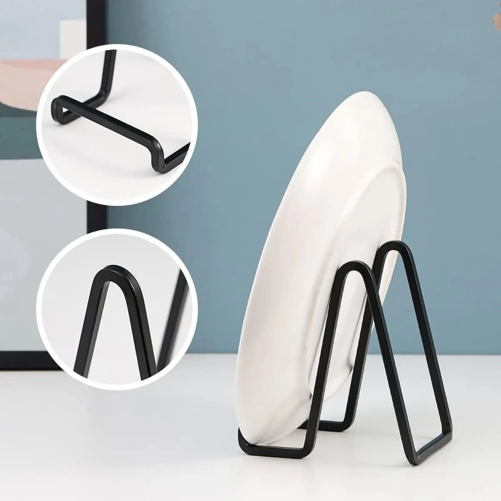Display Stand Dish Rack Plate Bowl Picture Frame Photo Book Pedestal Storage Holder Ornaments Dish Storage Stand Home Decor Oasis Select