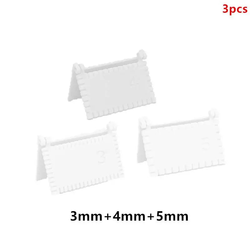 1/3 PCS Precision Sewing Guide Template Tool for Consistent Stitches 3/4/5mm Spacing Fabric Embroidery Leather Craft Oasis Select Set White