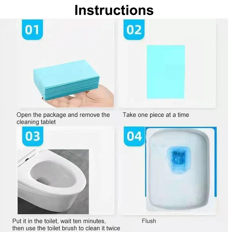 Floor Cleaner Tablets Water-Soluble Sterilizing Fragrant Bathroom Kitchen Deodorant Dirt Toilet Cleaning Sheet Oasis Select