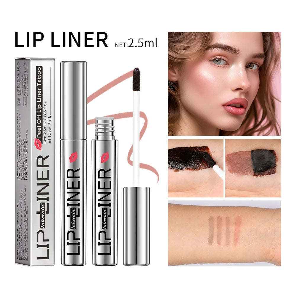 Peel Off Tatoo Lip Liner Waterproof Long Lasting Lipliner Pencil Transfer Proof Matte Finish Lipgloss Lipstick Makeup 4 Colors Oasis Select